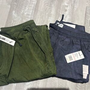 William Rast Green and Blue Sweatpants